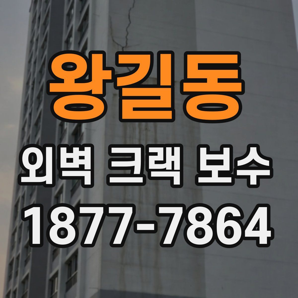 왕길동 외벽 크랙 보수