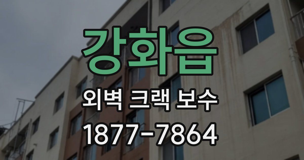 강화읍 외벽 크랙 보수