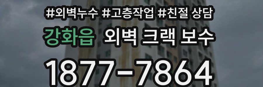 강화읍 외벽 크랙 보수
