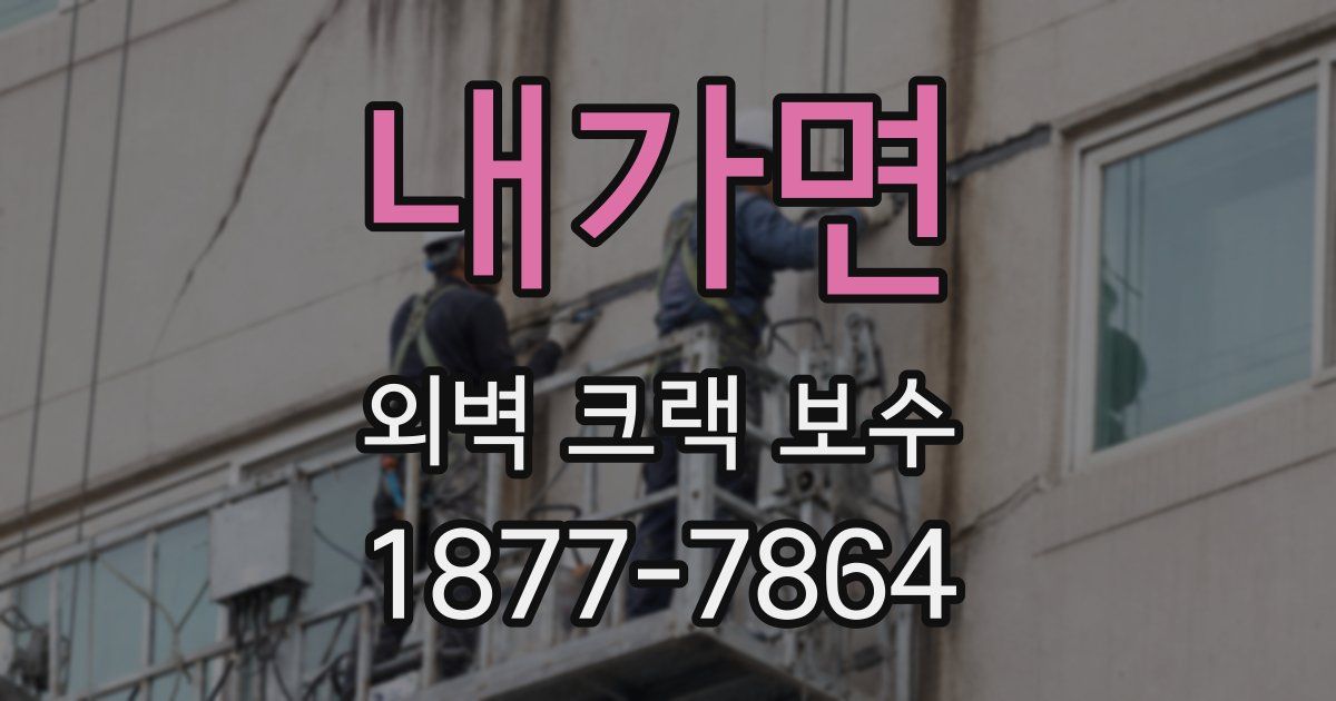 내가면 외벽 크랙 보수