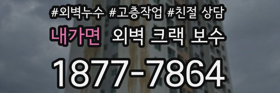 내가면 외벽 크랙 보수