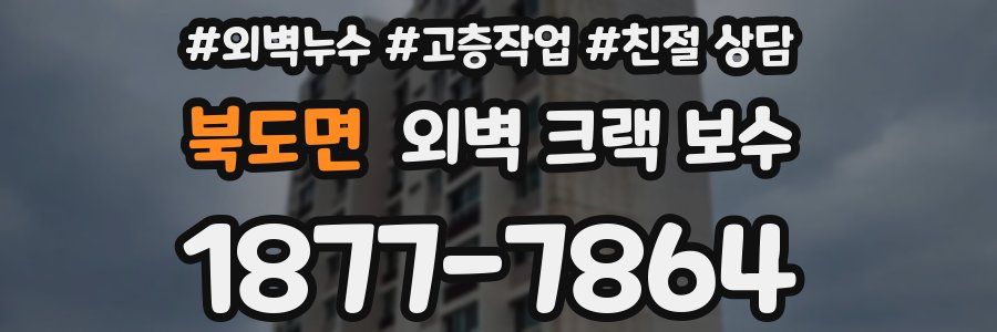 북도면 외벽 크랙 보수