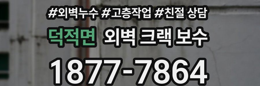 덕적면 외벽 크랙 보수