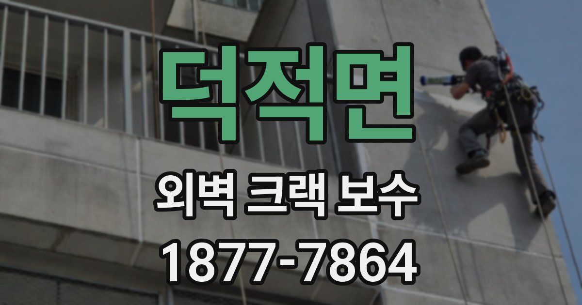 덕적면 외벽 크랙 보수