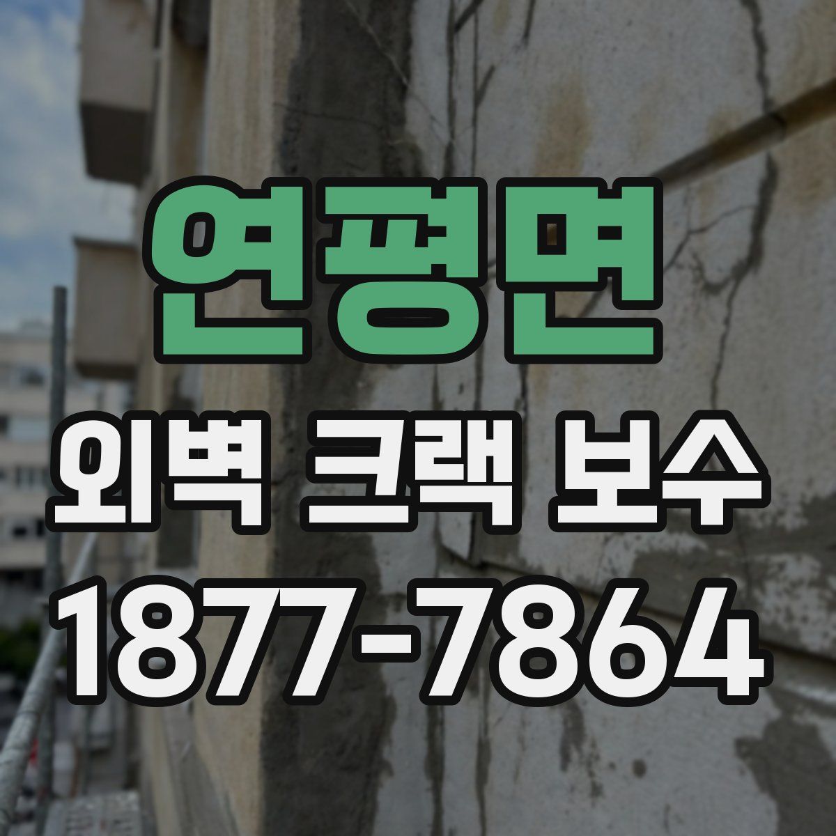 연평면 외벽 크랙 보수