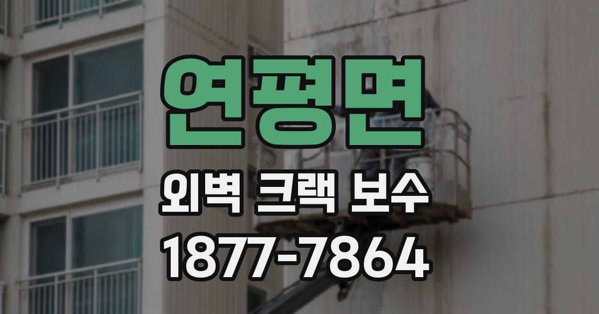 연평면 외벽 크랙 보수