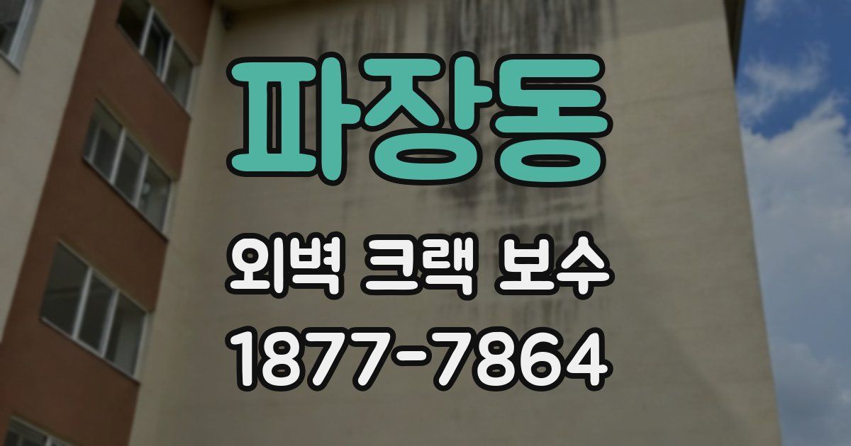 파장동 외벽 크랙 보수