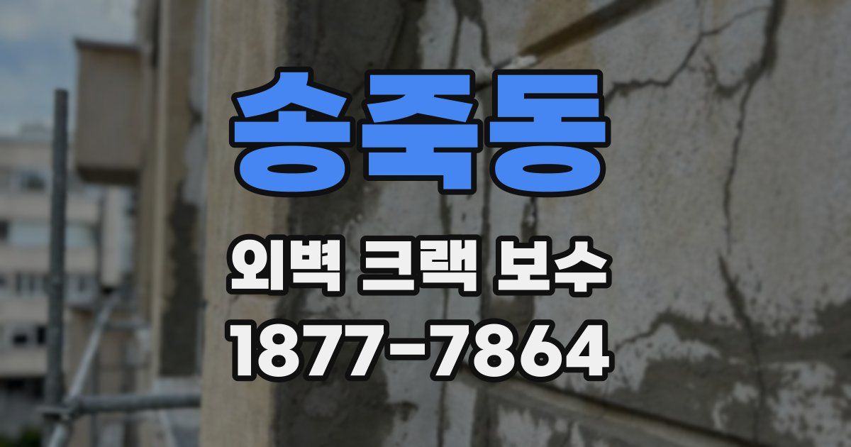 송죽동 외벽 크랙 보수