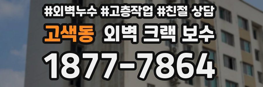 고색동 외벽 크랙 보수