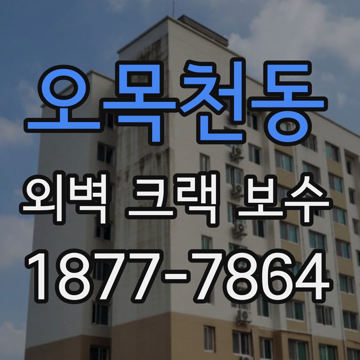 오목천동 외벽 크랙 보수