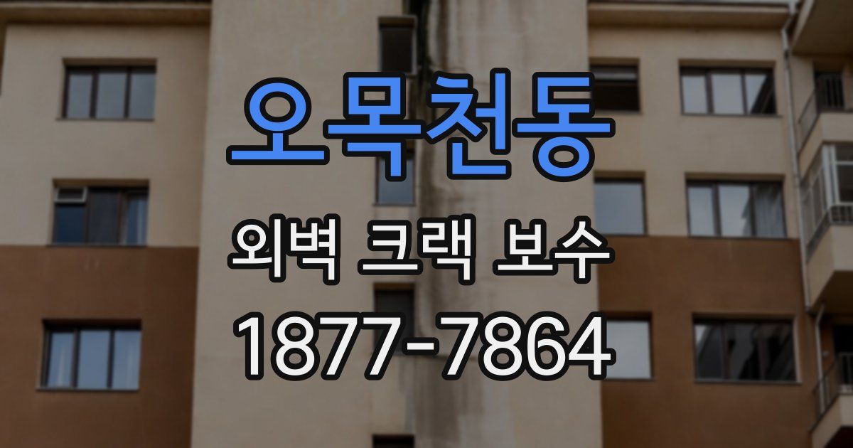 오목천동 외벽 크랙 보수
