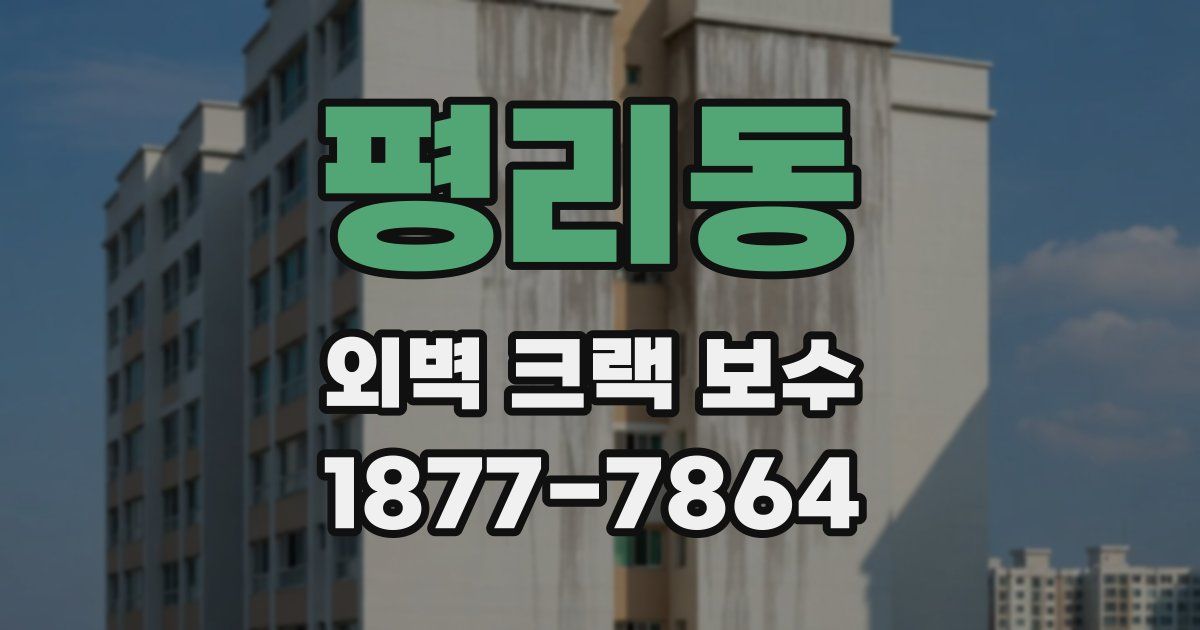평리동 외벽 크랙 보수