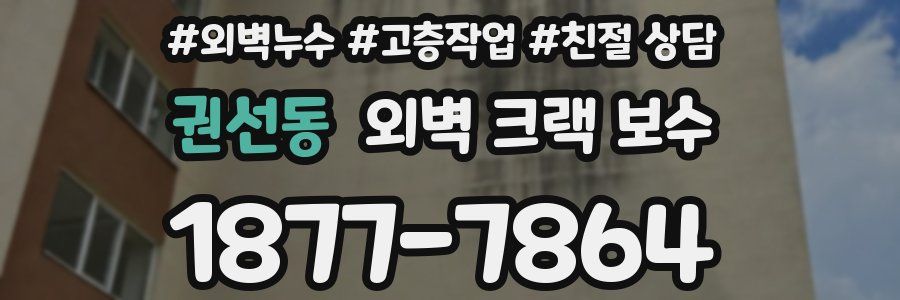 권선동 외벽 크랙 보수