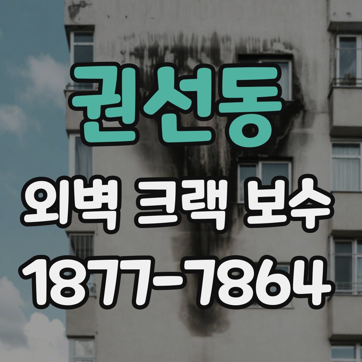 권선동 외벽 크랙 보수