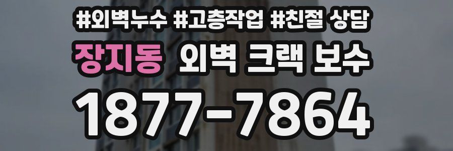 장지동 외벽 크랙 보수