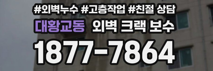 대황교동 외벽 크랙 보수