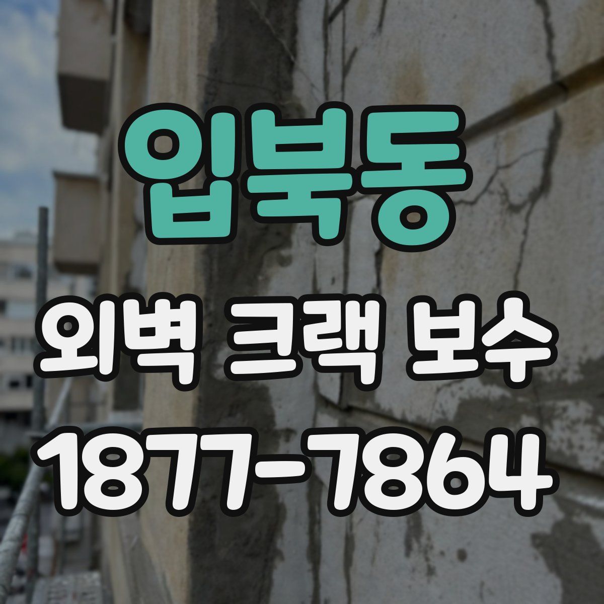 입북동 외벽 크랙 보수