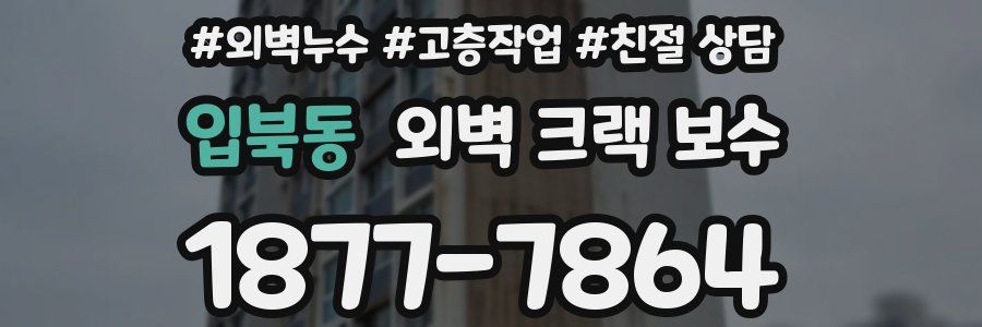 입북동 외벽 크랙 보수