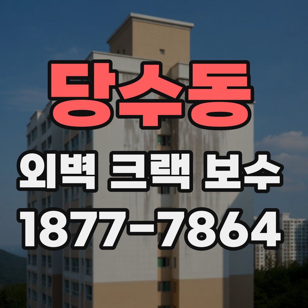 당수동 외벽 크랙 보수