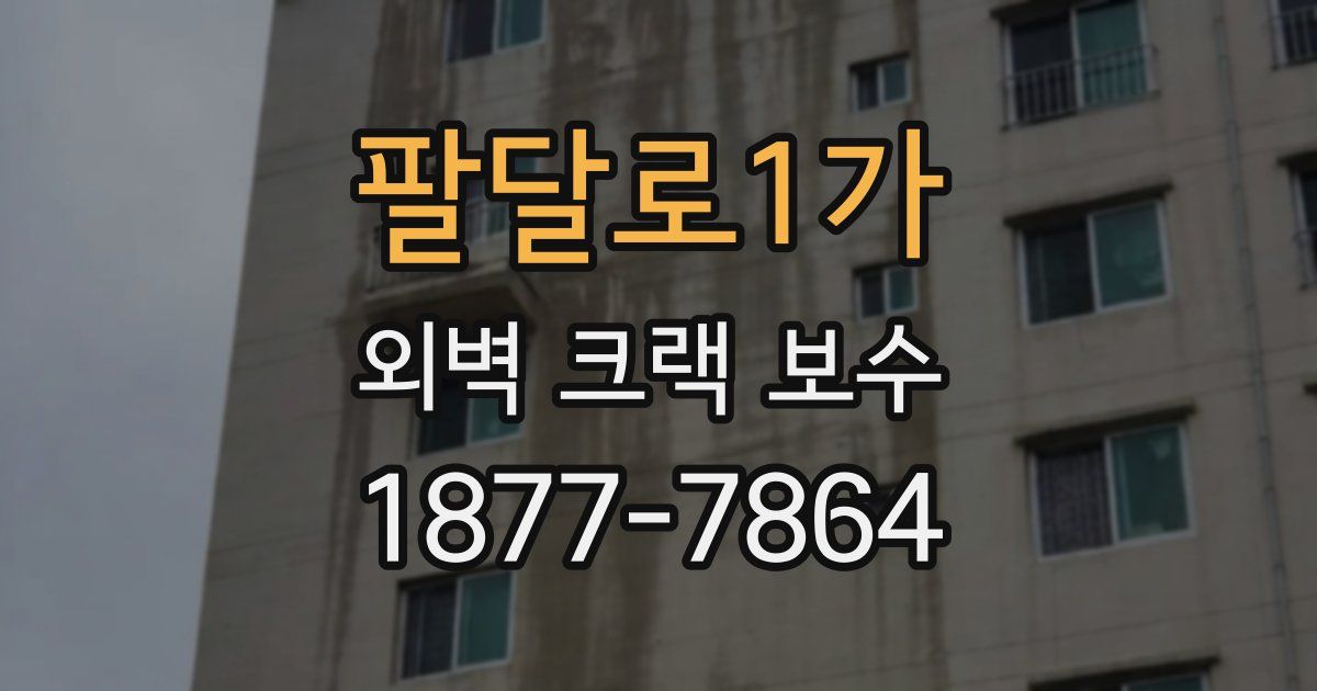팔달로1가 외벽 크랙 보수