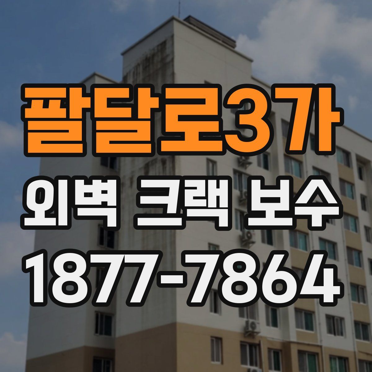 팔달로3가 외벽 크랙 보수