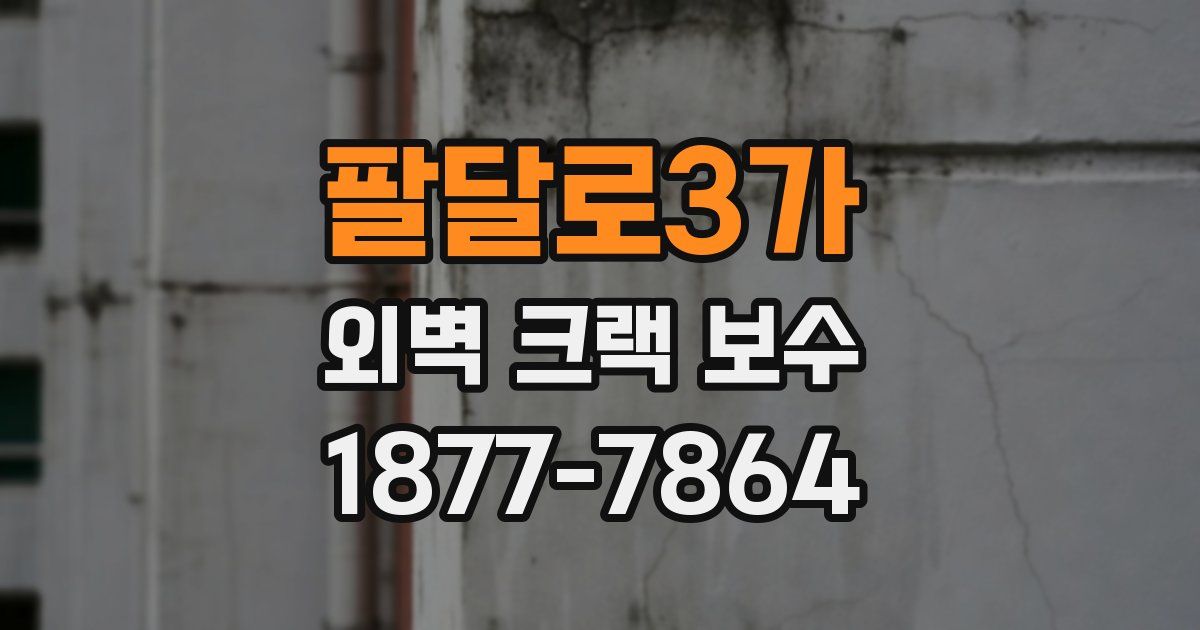 팔달로3가 외벽 크랙 보수