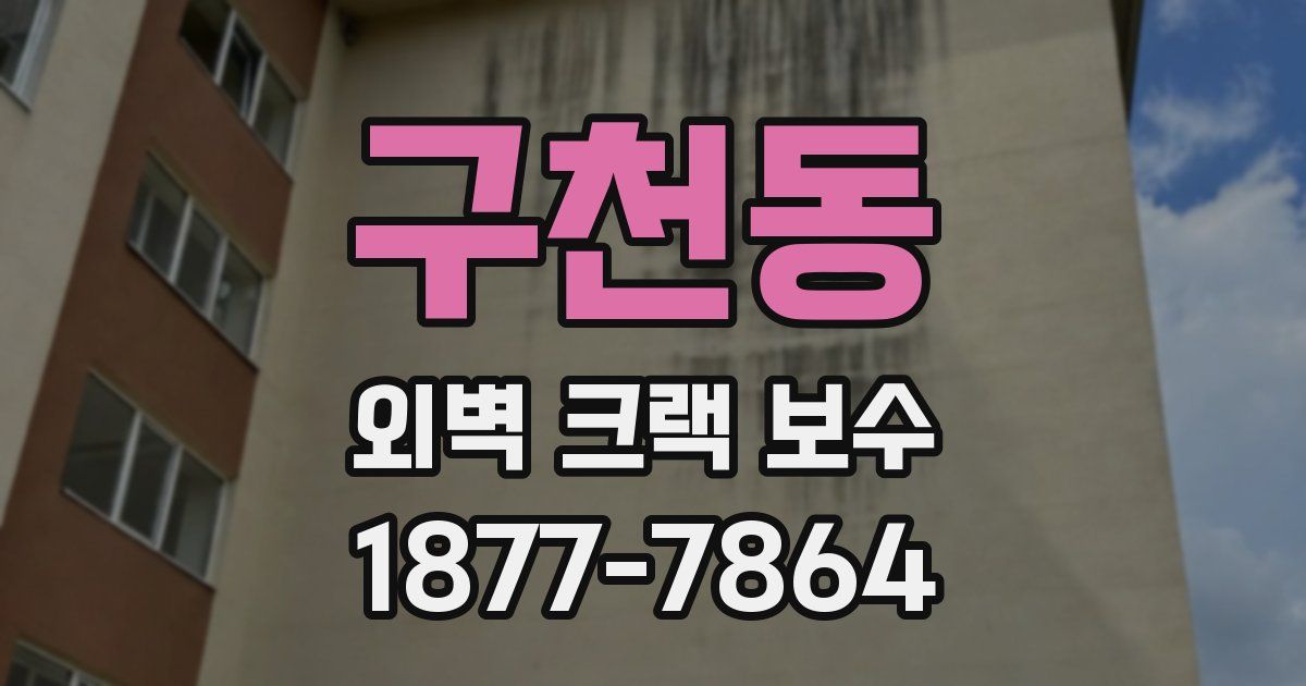 구천동 외벽 크랙 보수