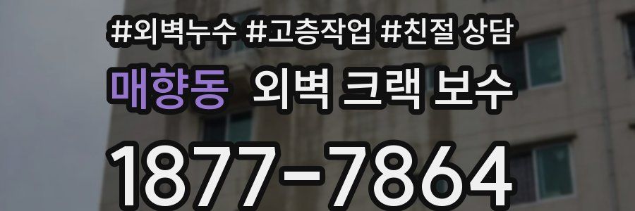 매향동 외벽 크랙 보수