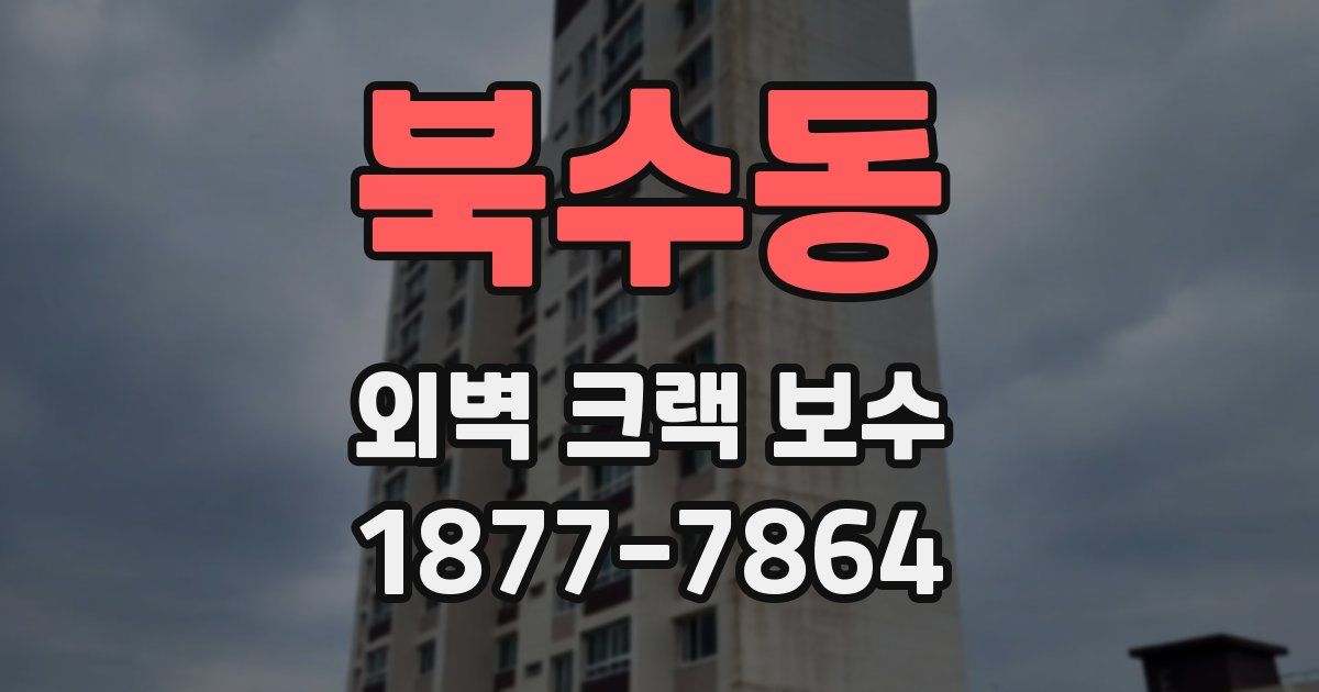 북수동 외벽 크랙 보수