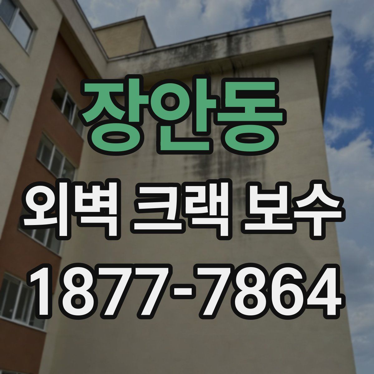 장안동 외벽 크랙 보수