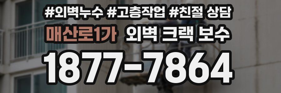 매산로1가 외벽 크랙 보수