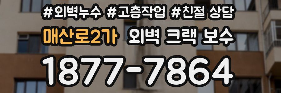 매산로2가 외벽 크랙 보수