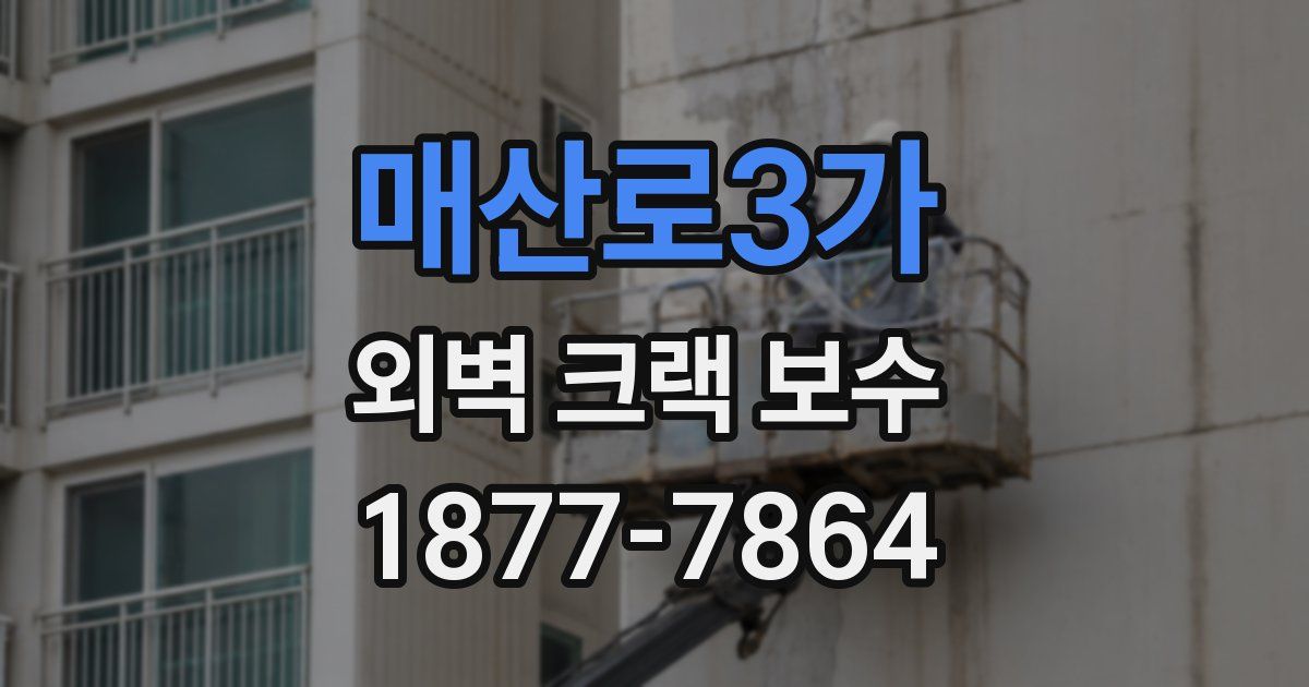 매산로3가 외벽 크랙 보수
