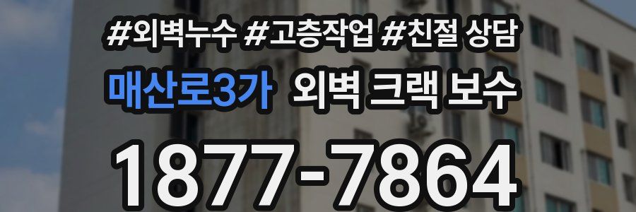 매산로3가 외벽 크랙 보수