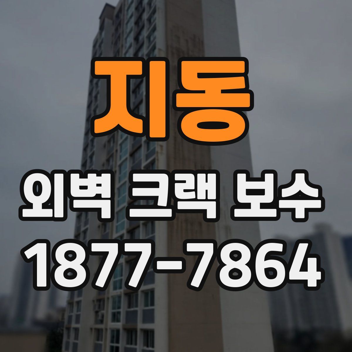 지동 외벽 크랙 보수