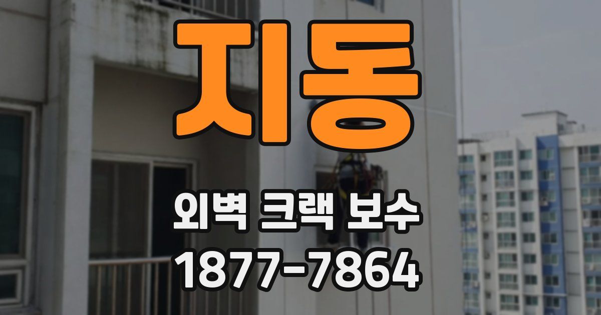 지동 외벽 크랙 보수