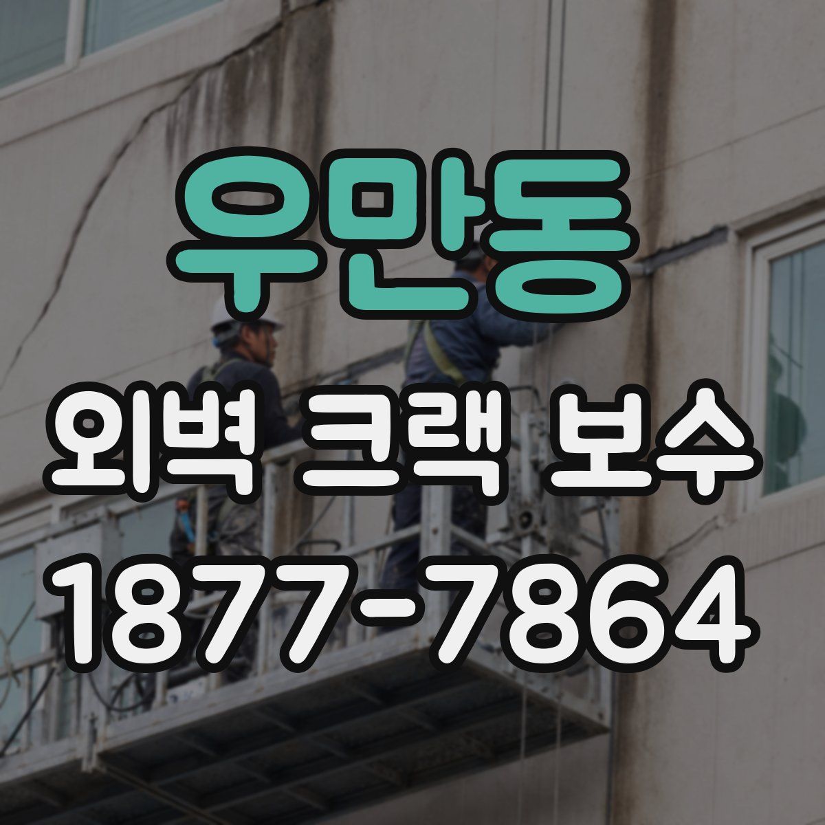 우만동 외벽 크랙 보수