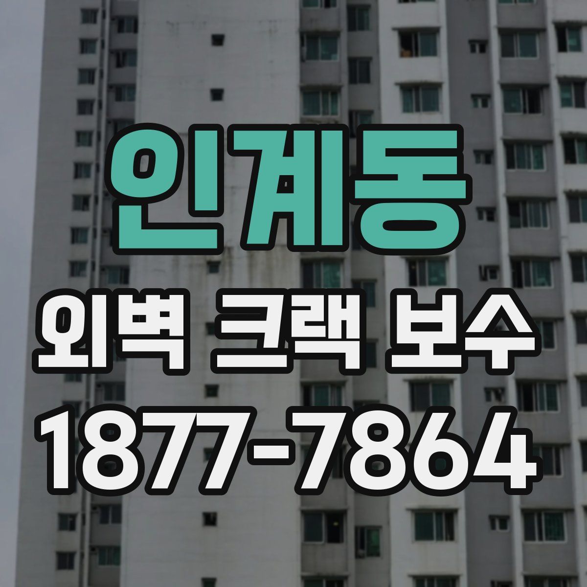 인계동 외벽 크랙 보수