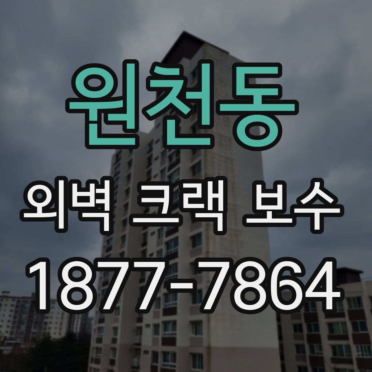 원천동 외벽 크랙 보수