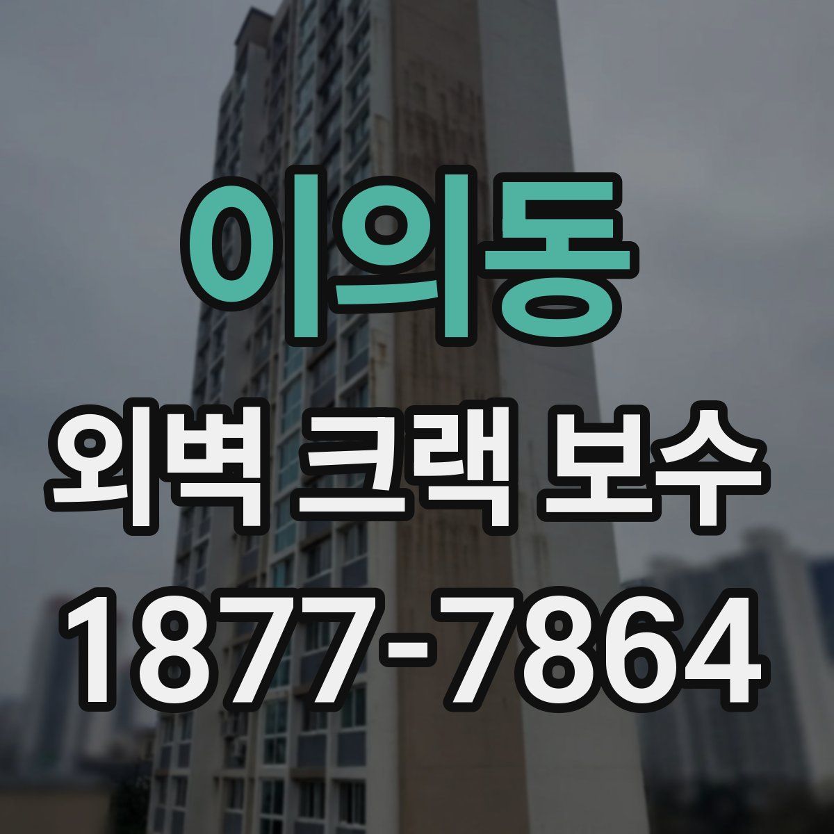 이의동 외벽 크랙 보수
