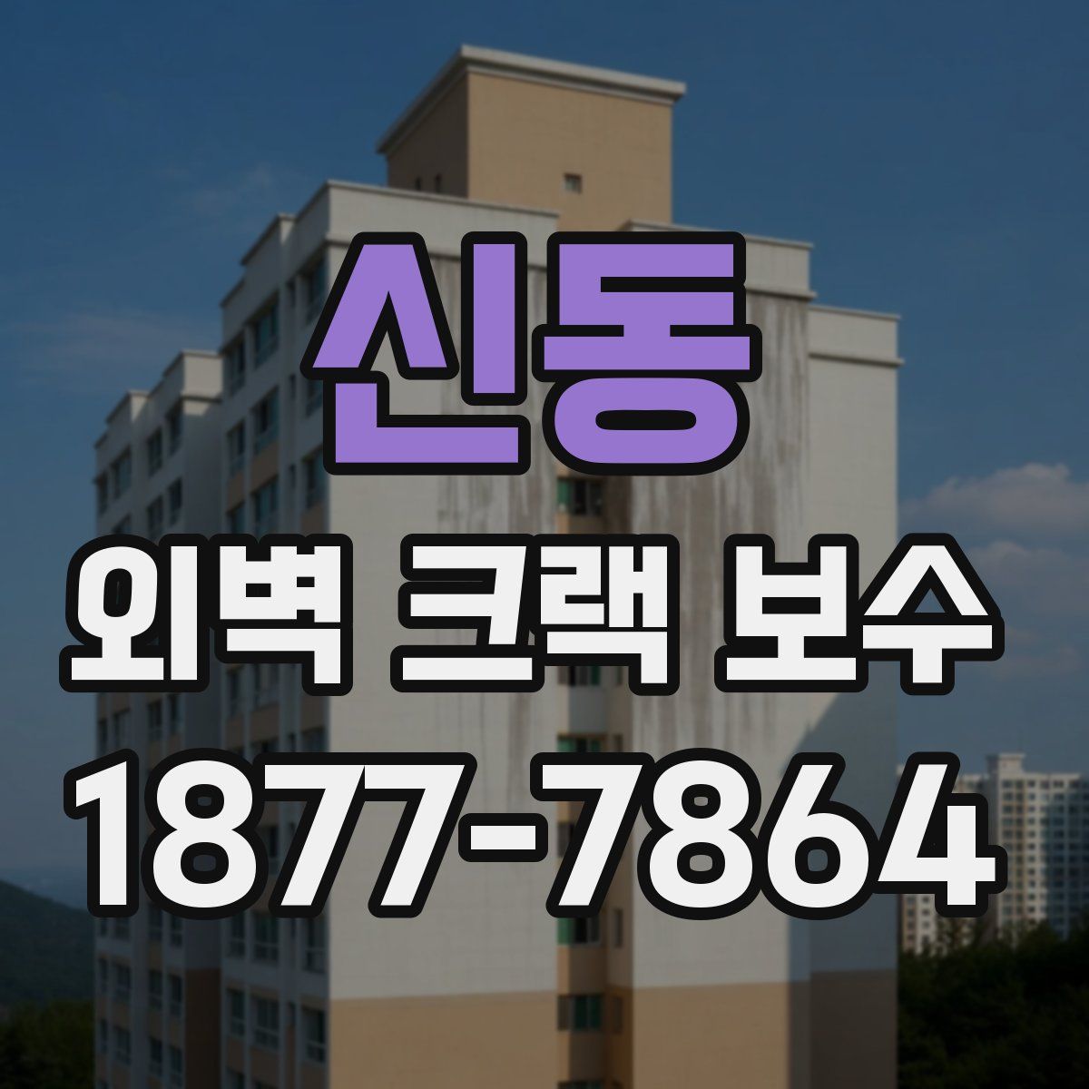 신동 외벽 크랙 보수