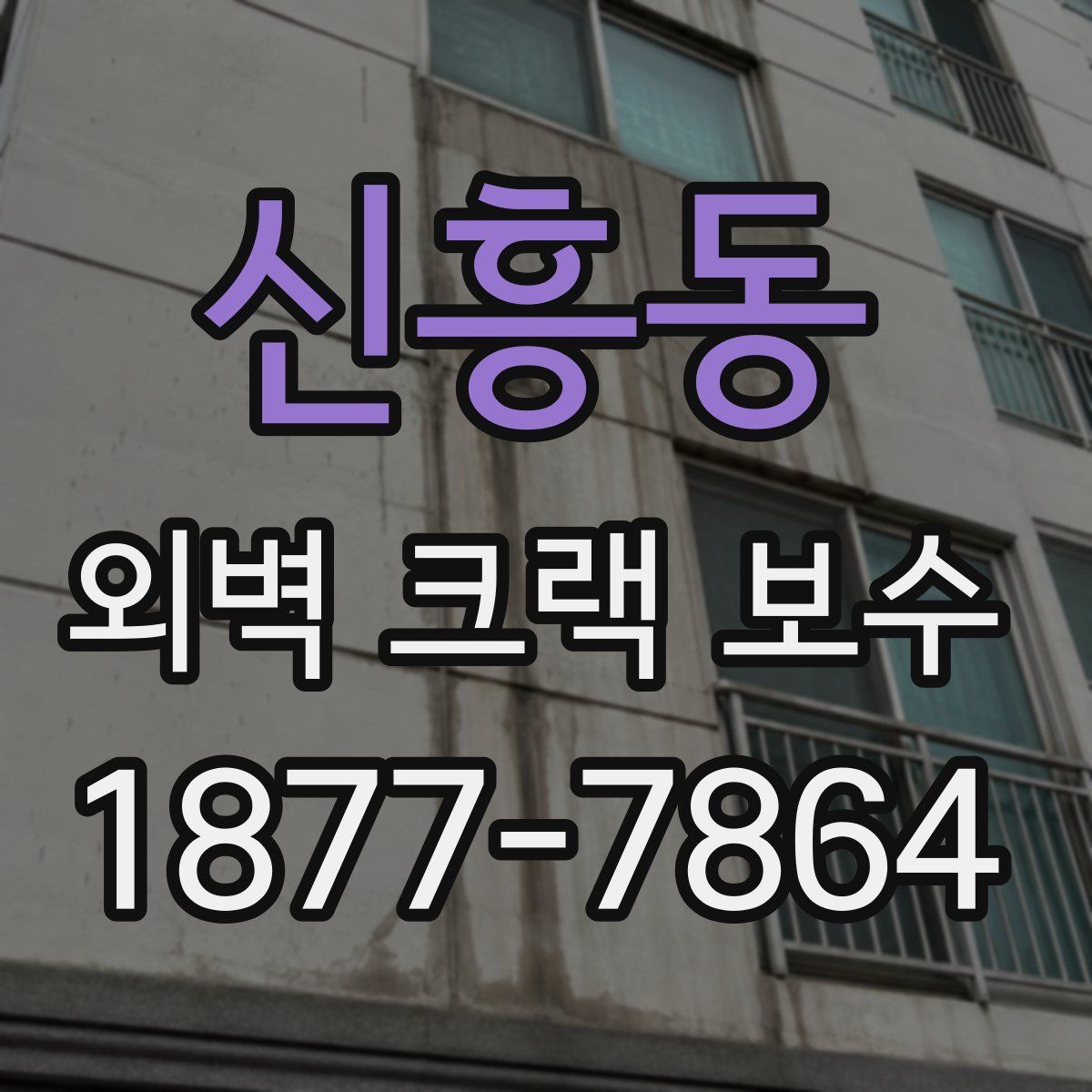 신흥동 외벽 크랙 보수