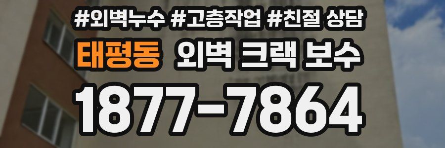 태평동 외벽 크랙 보수
