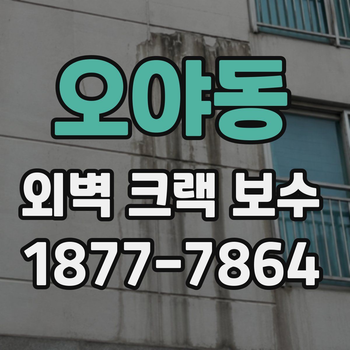 오야동 외벽 크랙 보수