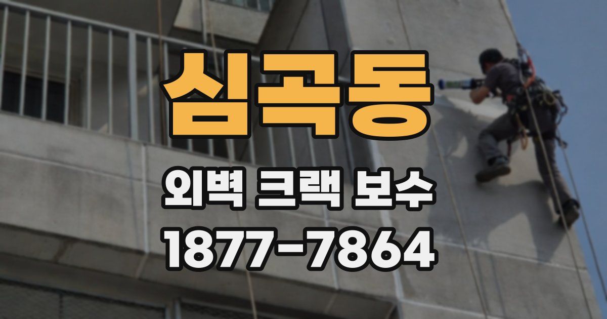 심곡동 외벽 크랙 보수