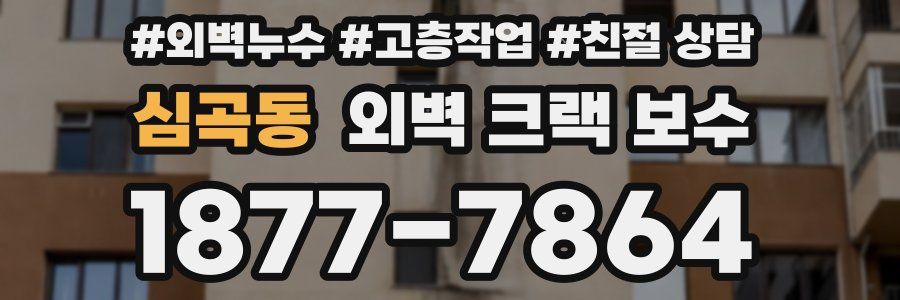 심곡동 외벽 크랙 보수