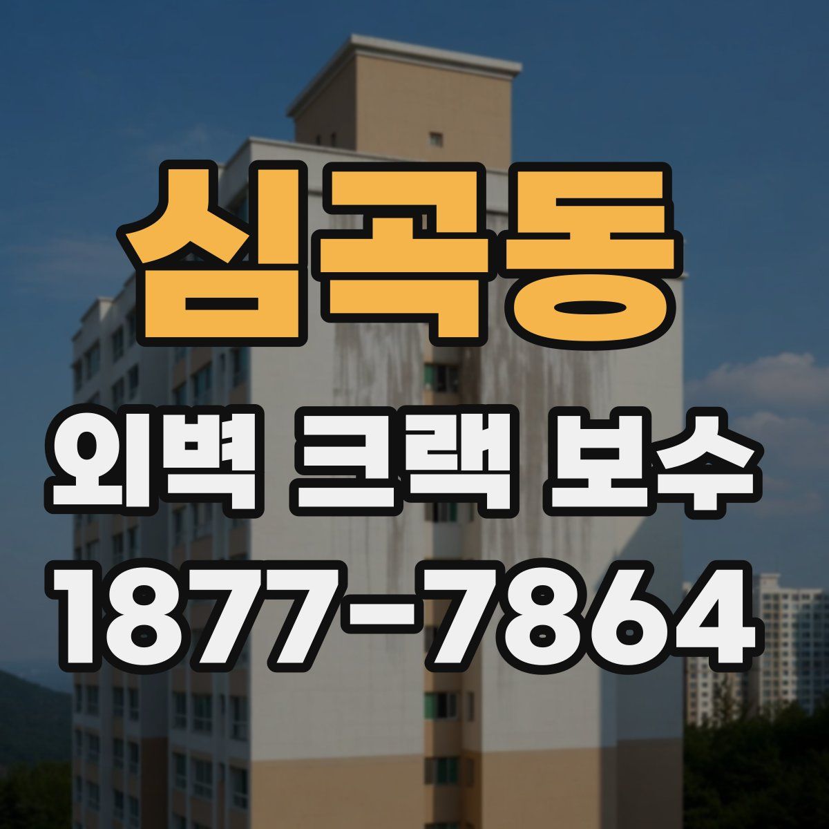 심곡동 외벽 크랙 보수