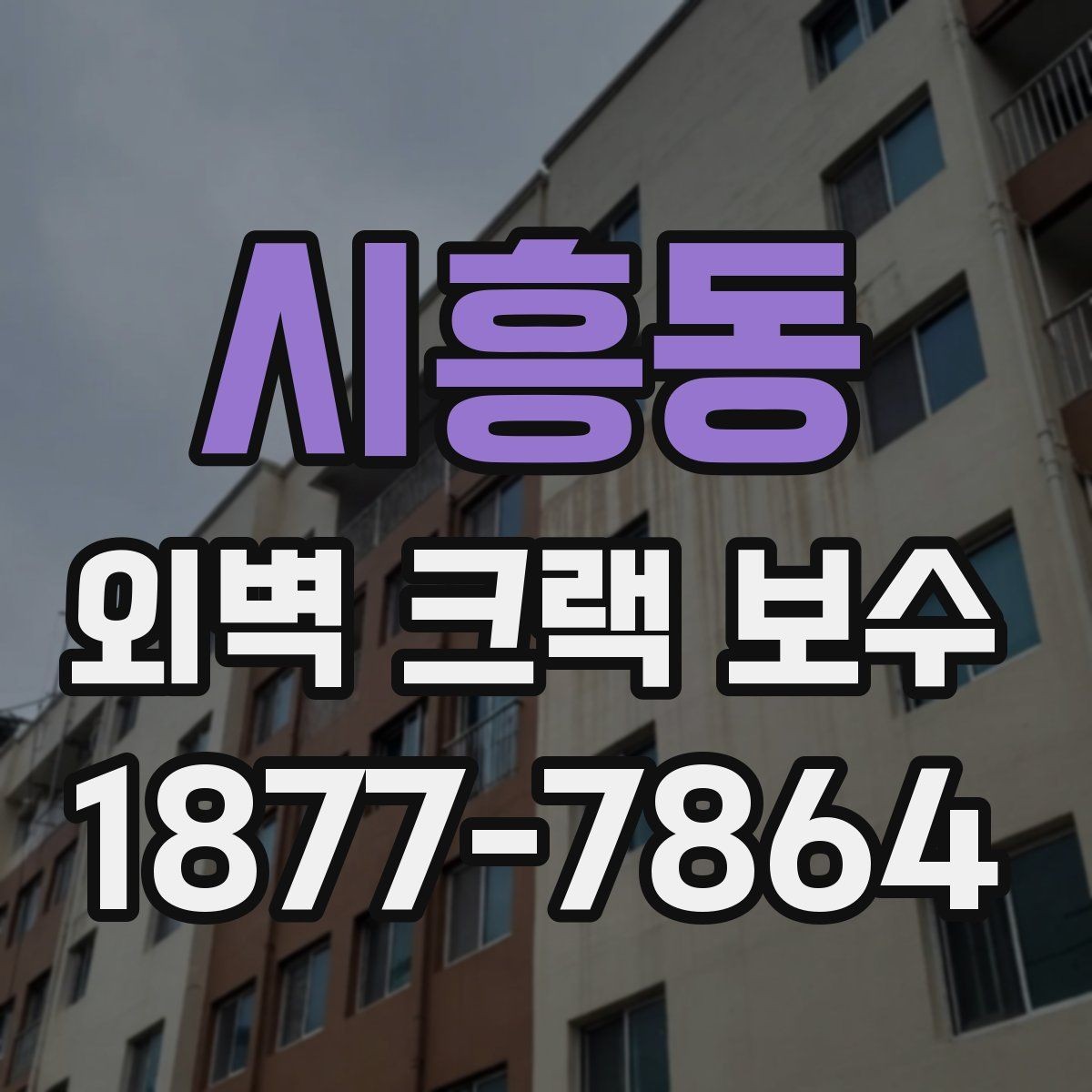 시흥동 외벽 크랙 보수 작업에서 안전을 고려해야 하는 이유