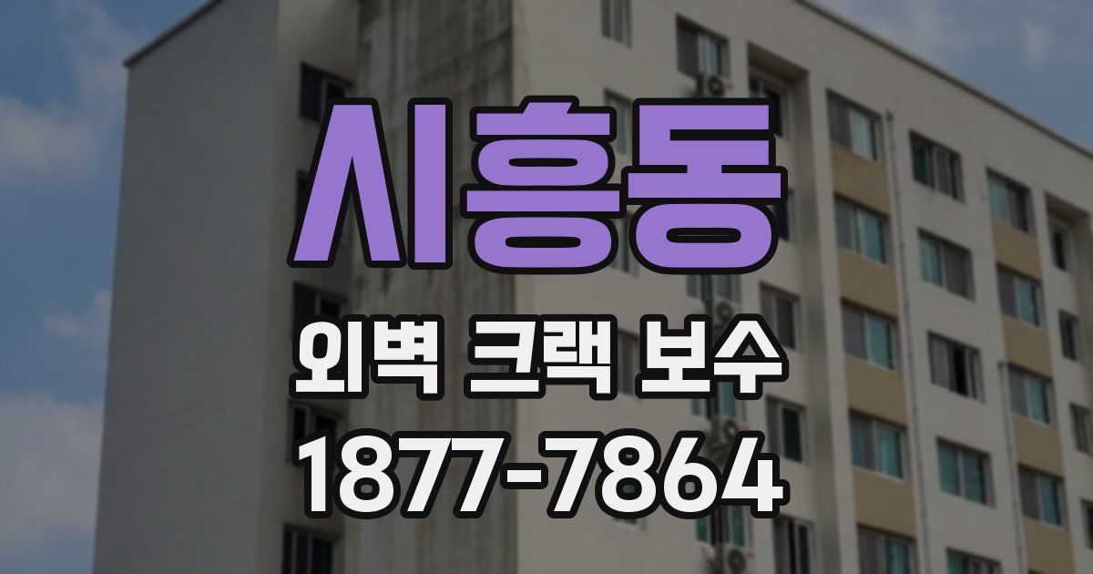 시흥동 외벽 크랙 보수