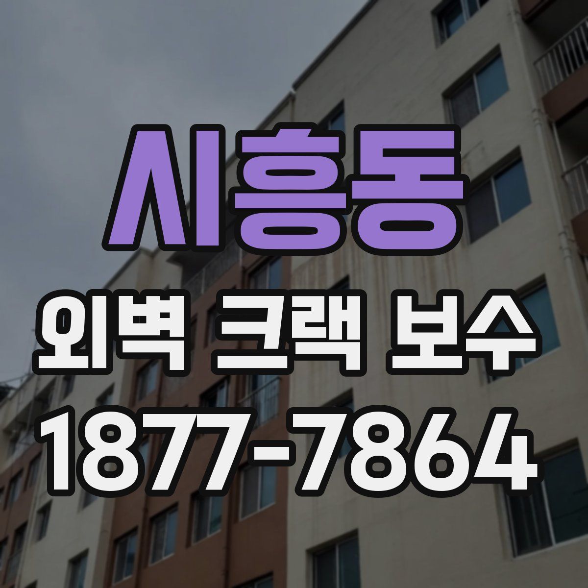 시흥동 외벽 크랙 보수
